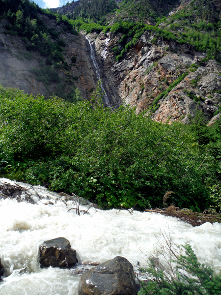 big rocks in the creek